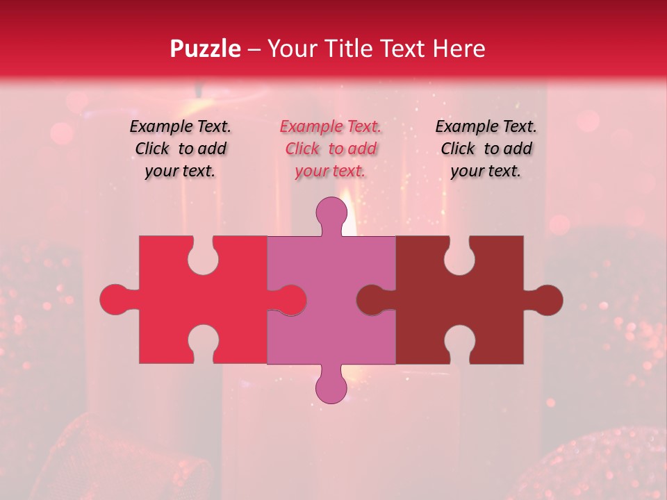 Xmas Baubles Blur PowerPoint Template