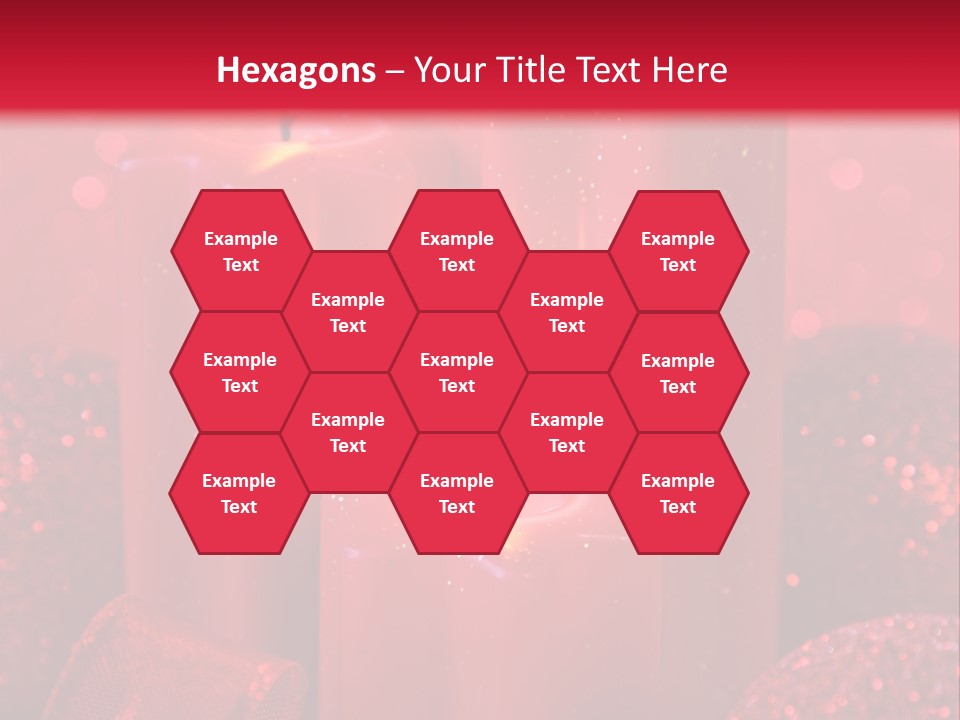 Xmas Baubles Blur PowerPoint Template