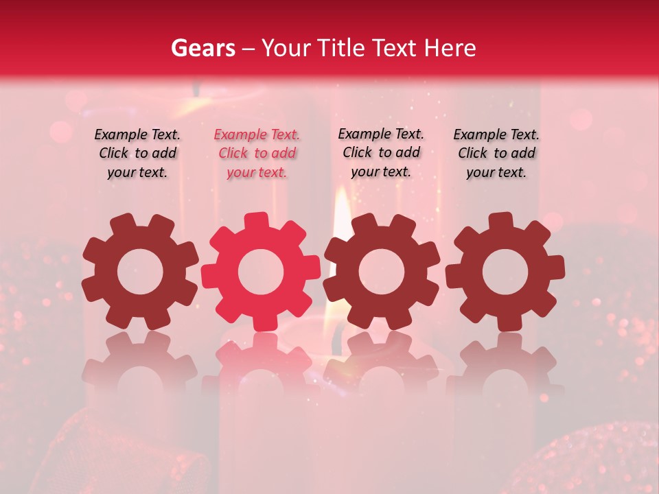 Xmas Baubles Blur PowerPoint Template