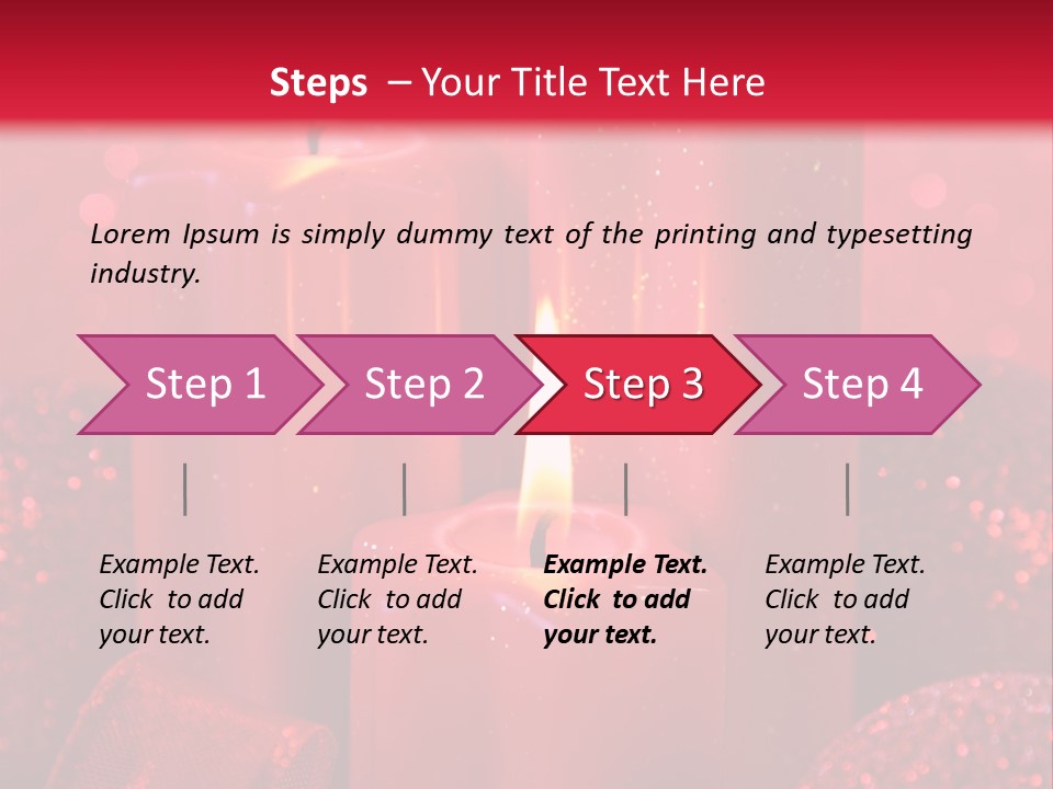 Xmas Baubles Blur PowerPoint Template