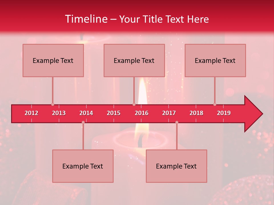 Xmas Baubles Blur PowerPoint Template