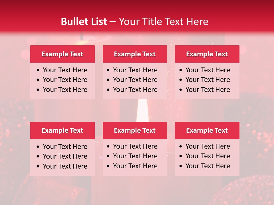 Xmas Baubles Blur PowerPoint Template