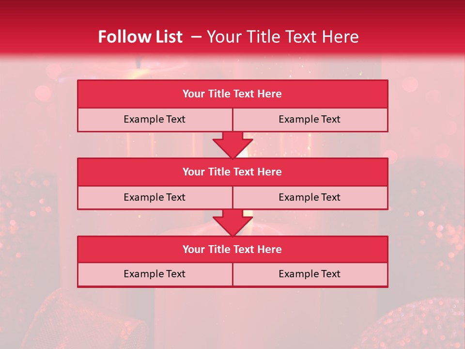 Xmas Baubles Blur PowerPoint Template