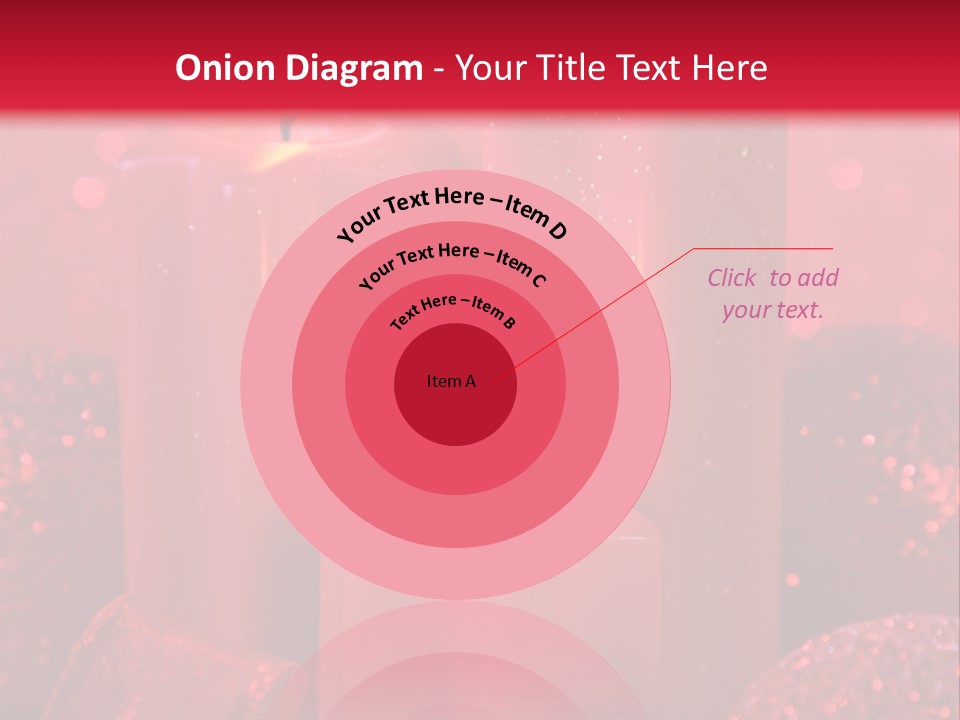 Xmas Baubles Blur PowerPoint Template