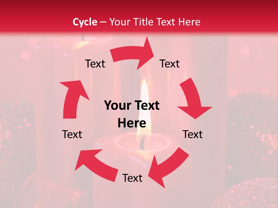 Xmas Baubles Blur PowerPoint Template