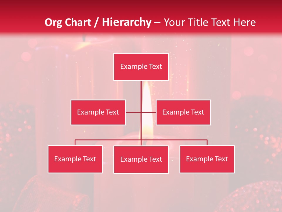 Xmas Baubles Blur PowerPoint Template