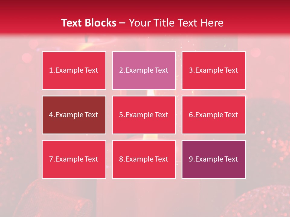 Xmas Baubles Blur PowerPoint Template