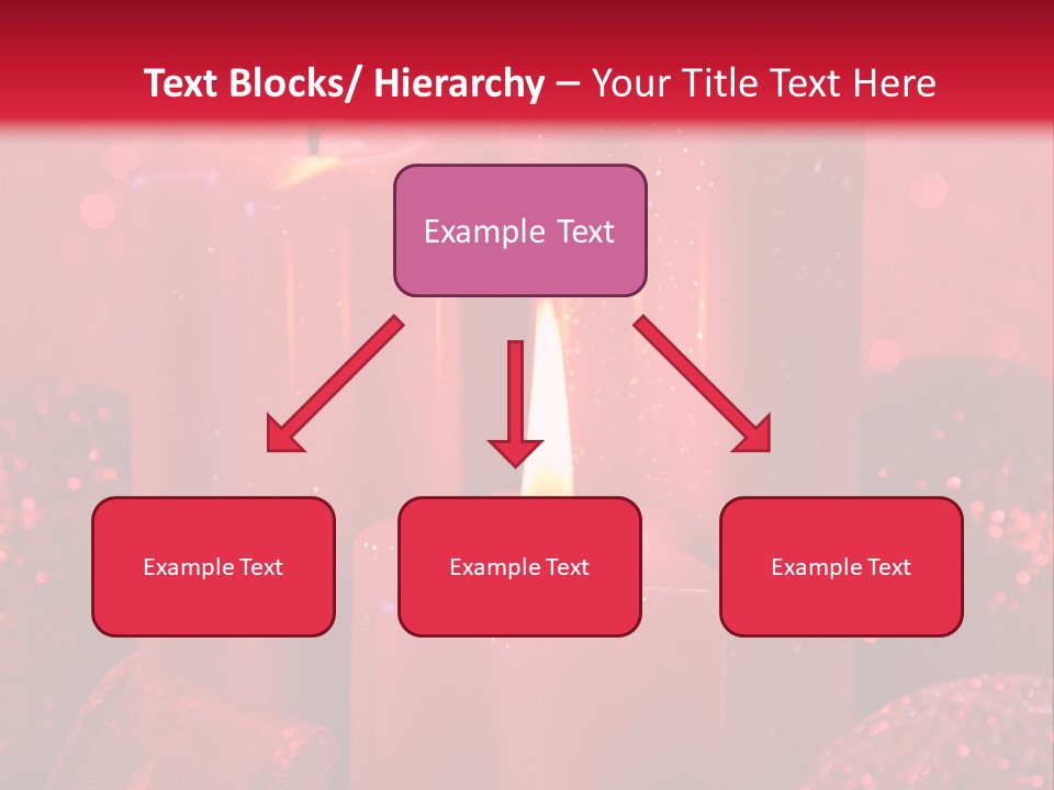 Xmas Baubles Blur PowerPoint Template