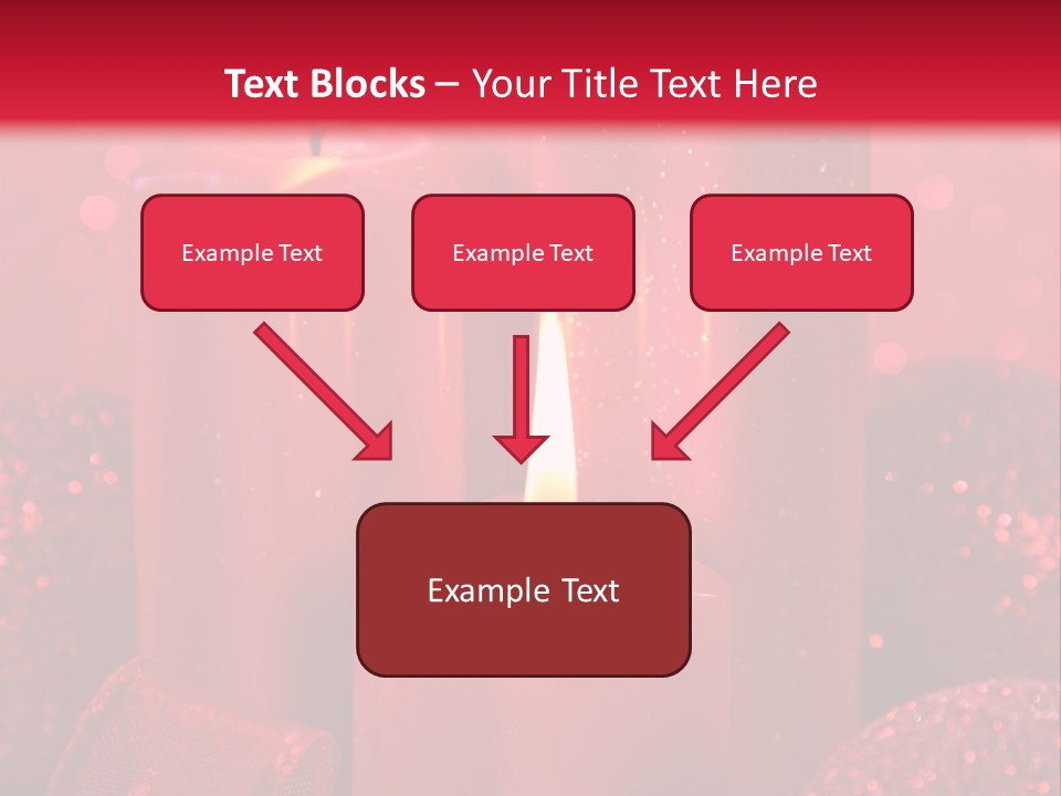 Xmas Baubles Blur PowerPoint Template
