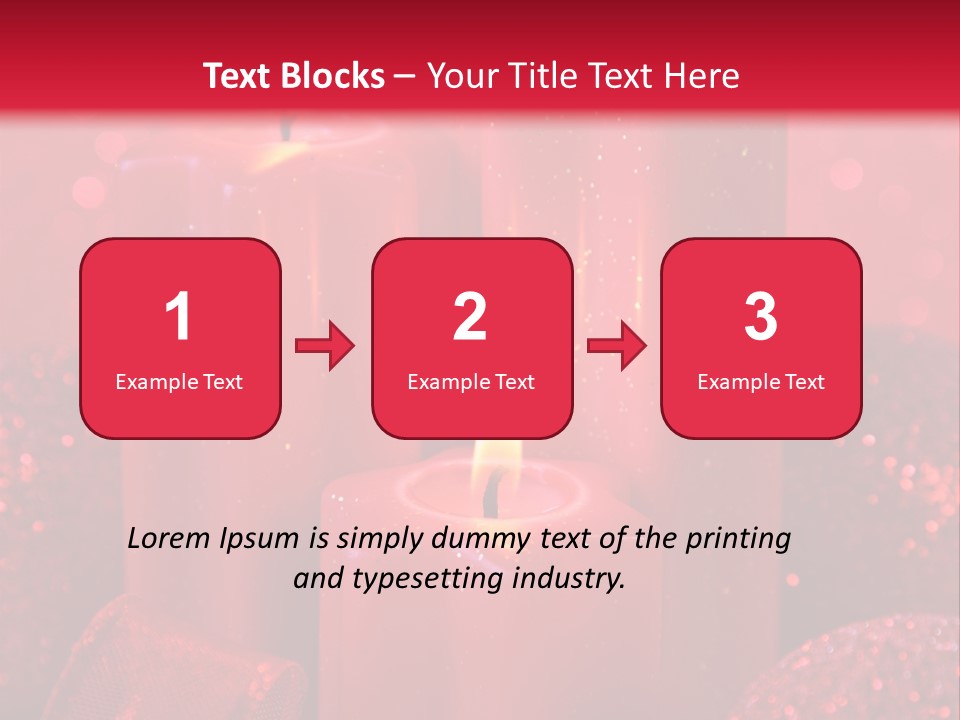 Xmas Baubles Blur PowerPoint Template