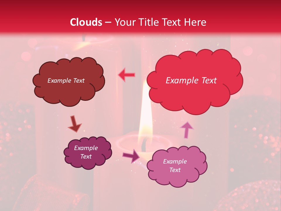 Xmas Baubles Blur PowerPoint Template