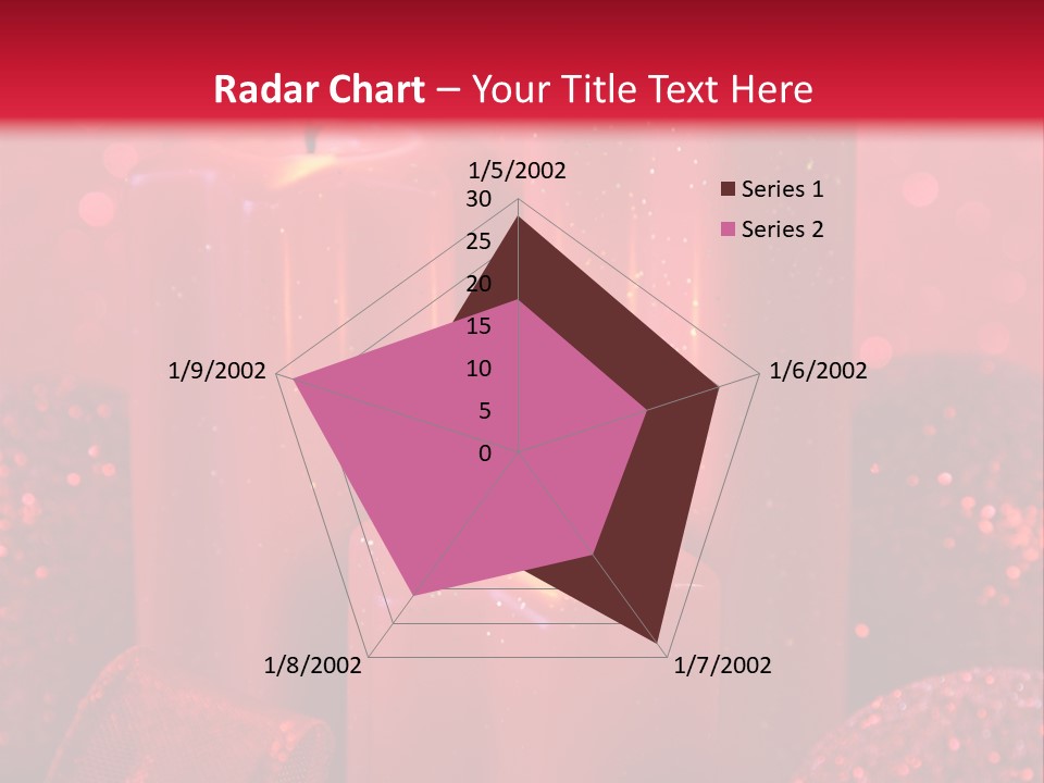 Xmas Baubles Blur PowerPoint Template