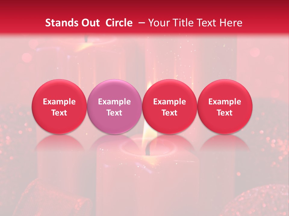 Xmas Baubles Blur PowerPoint Template