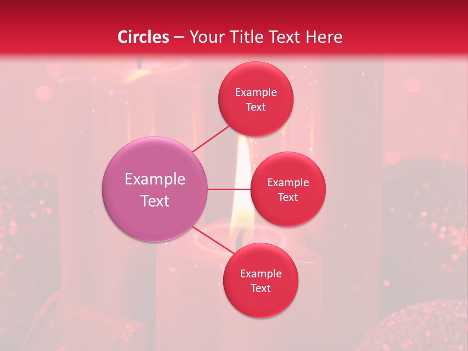 Xmas Baubles Blur PowerPoint Template