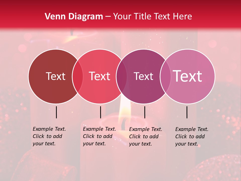 Xmas Baubles Blur PowerPoint Template