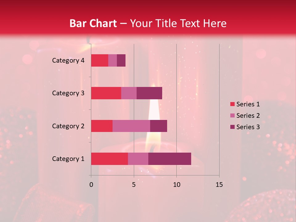 Xmas Baubles Blur PowerPoint Template