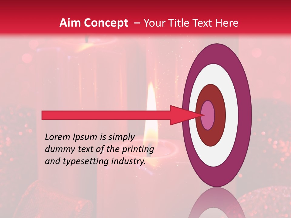 Xmas Baubles Blur PowerPoint Template