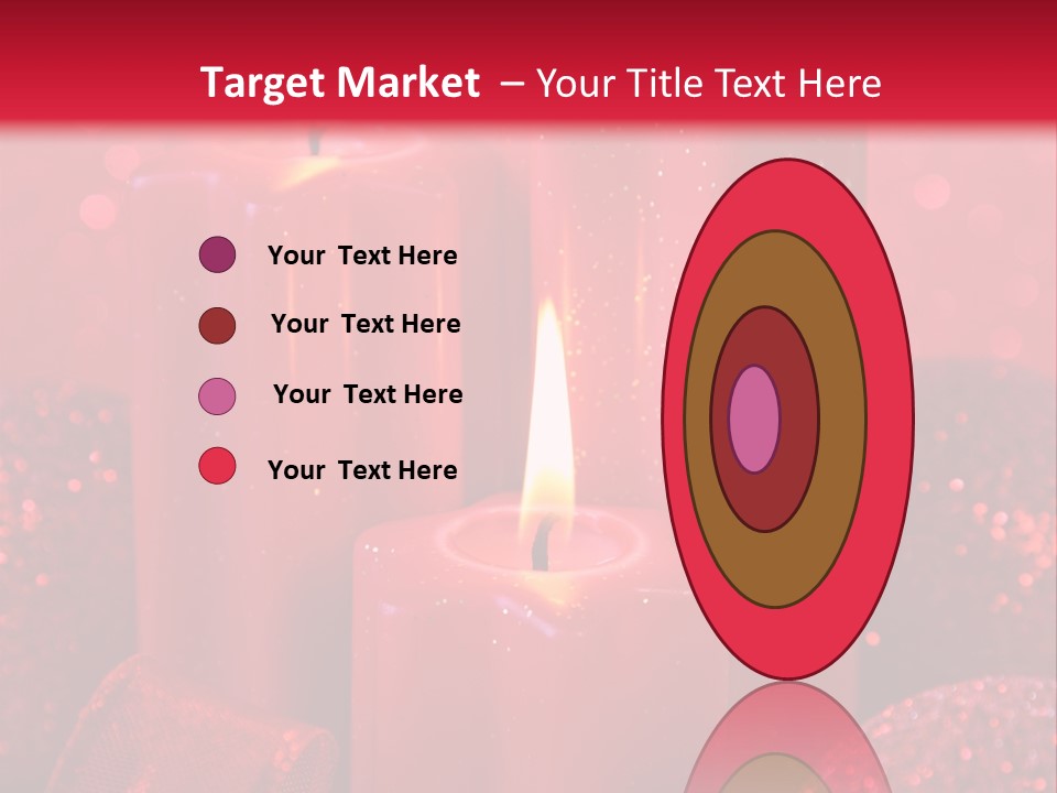 Xmas Baubles Blur PowerPoint Template