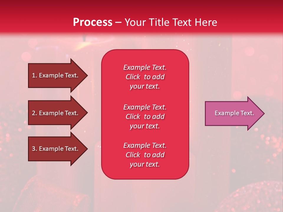 Xmas Baubles Blur PowerPoint Template