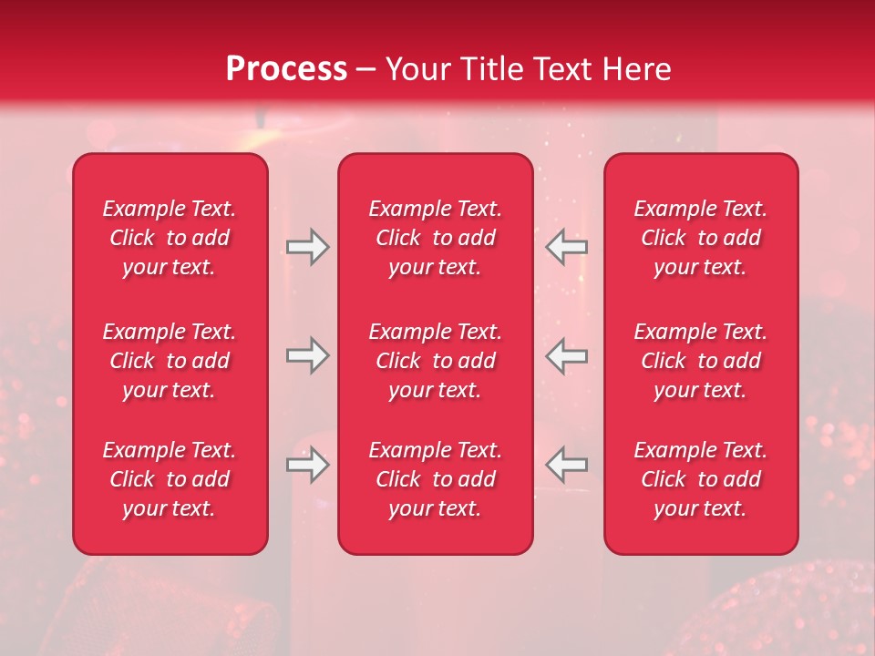 Xmas Baubles Blur PowerPoint Template