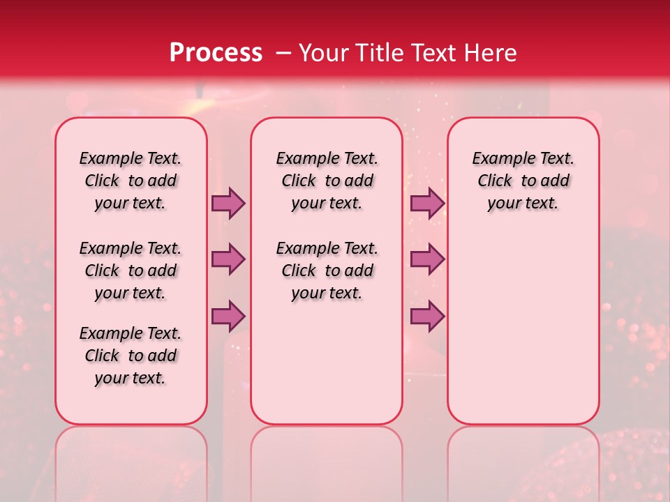 Xmas Baubles Blur PowerPoint Template