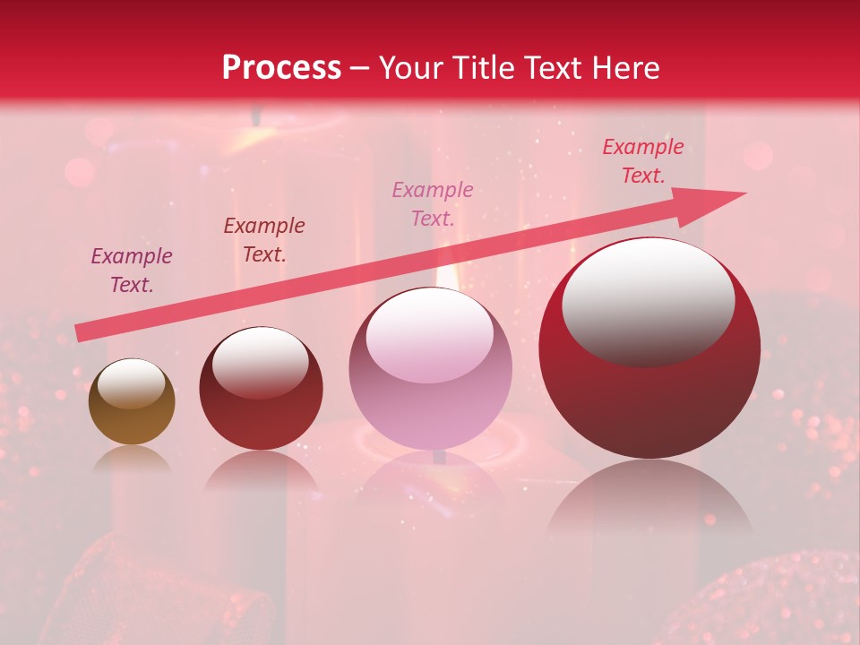 Xmas Baubles Blur PowerPoint Template
