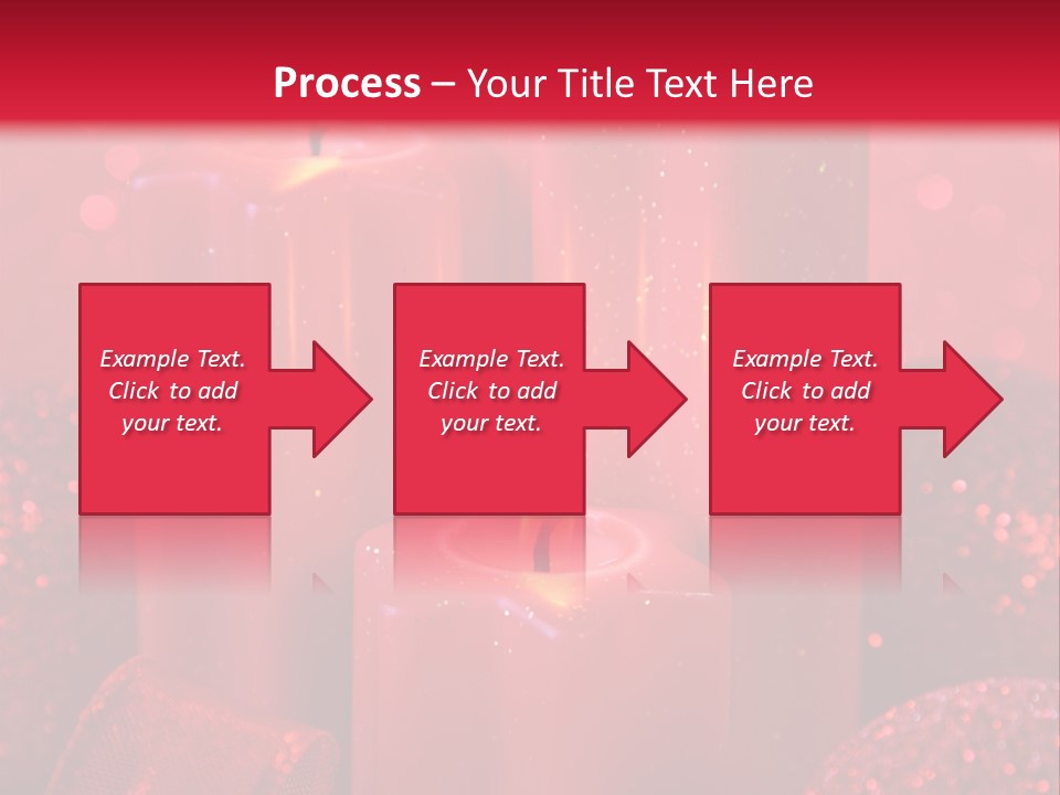 Xmas Baubles Blur PowerPoint Template
