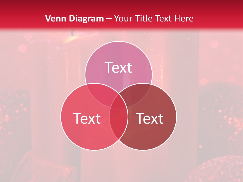 Xmas Baubles Blur PowerPoint Template