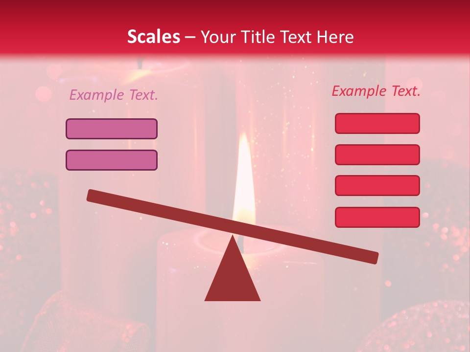 Xmas Baubles Blur PowerPoint Template
