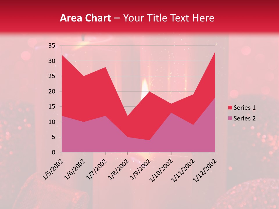 Xmas Baubles Blur PowerPoint Template