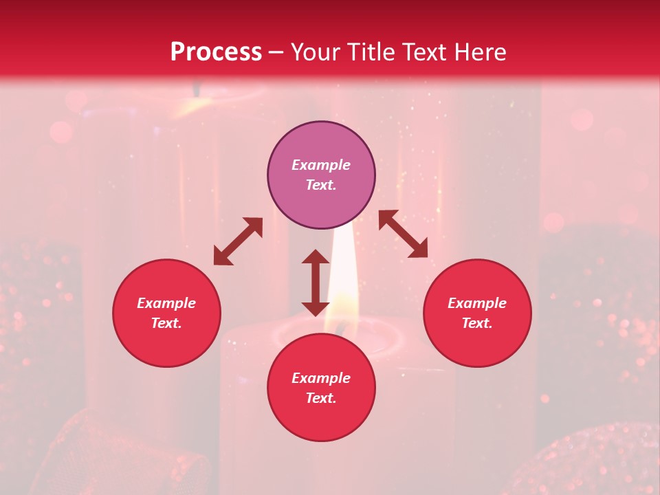 Xmas Baubles Blur PowerPoint Template