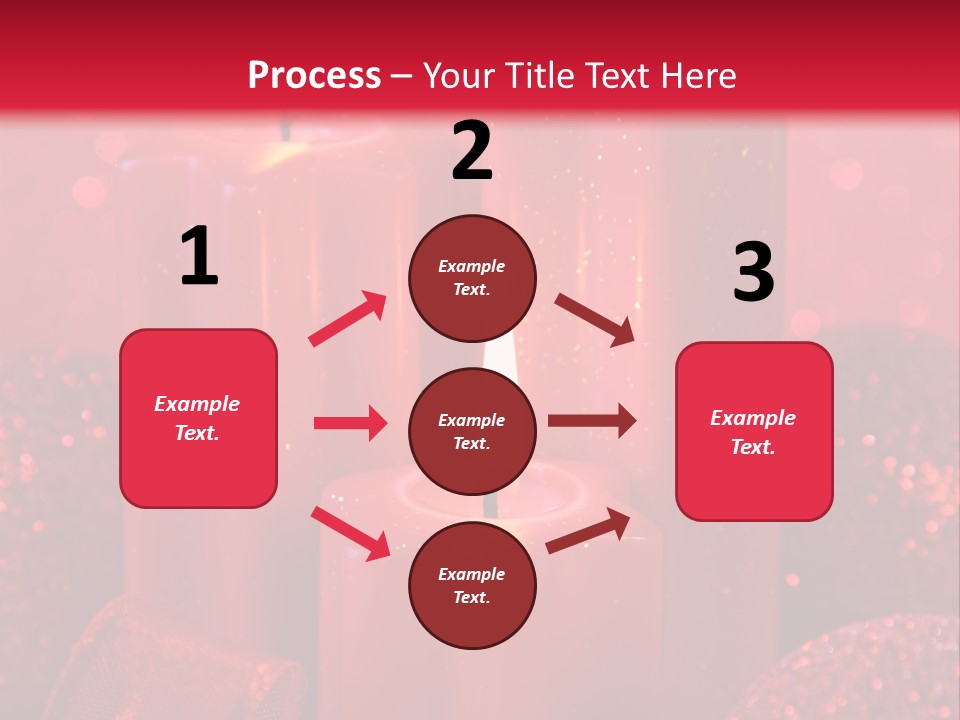 Xmas Baubles Blur PowerPoint Template