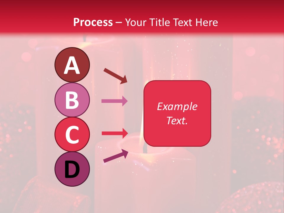 Xmas Baubles Blur PowerPoint Template