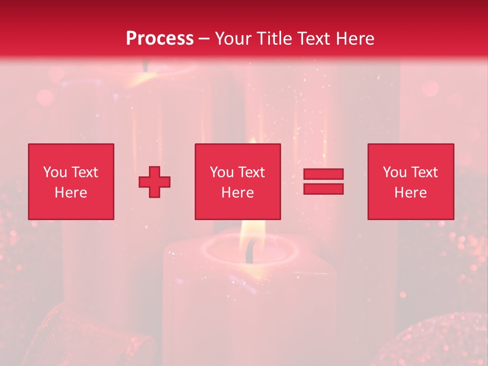 Xmas Baubles Blur PowerPoint Template