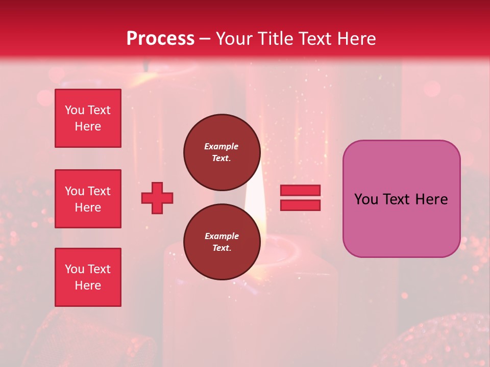 Xmas Baubles Blur PowerPoint Template