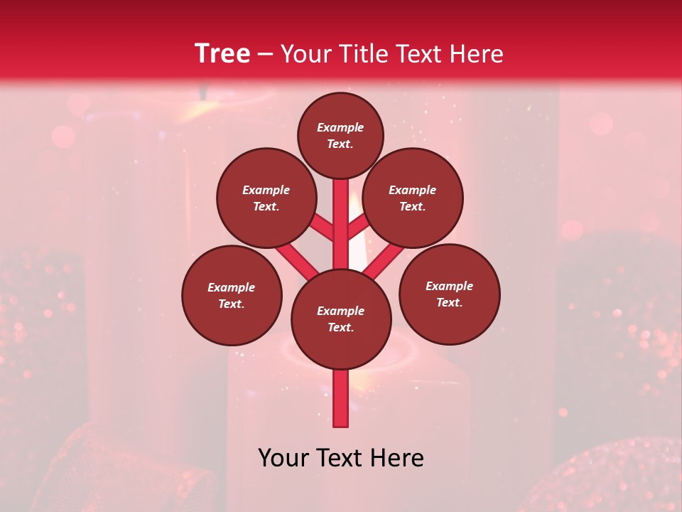 Xmas Baubles Blur PowerPoint Template