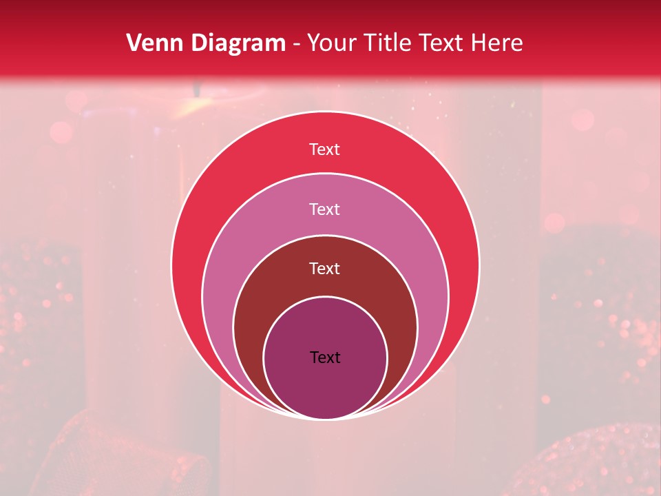 Xmas Baubles Blur PowerPoint Template