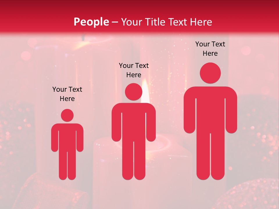 Xmas Baubles Blur PowerPoint Template