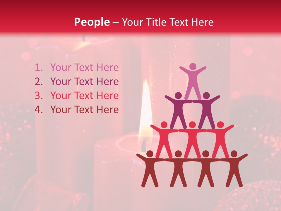 Xmas Baubles Blur PowerPoint Template