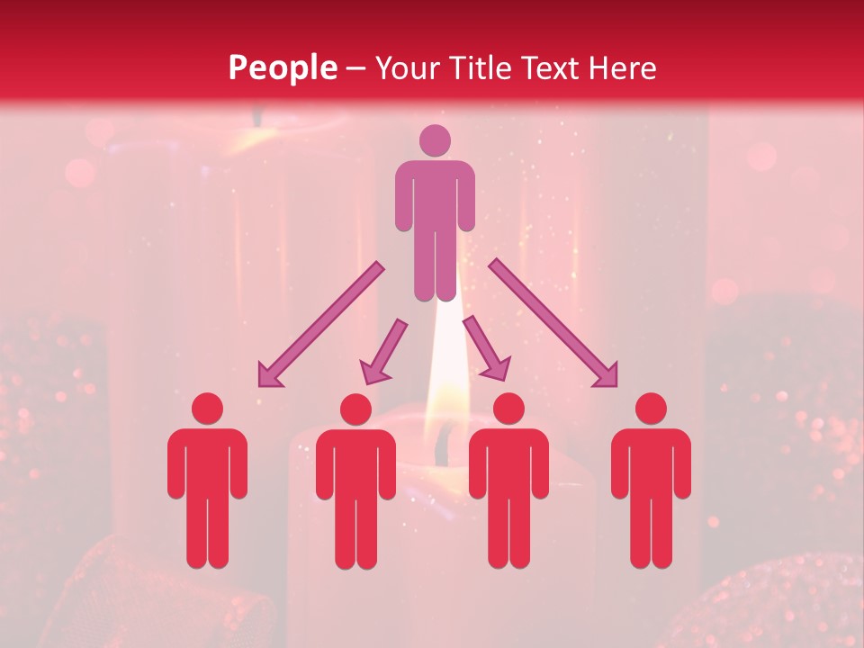 Xmas Baubles Blur PowerPoint Template