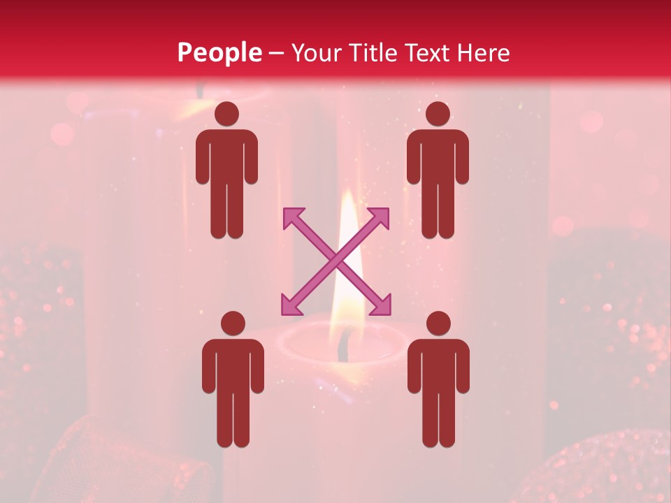 Xmas Baubles Blur PowerPoint Template