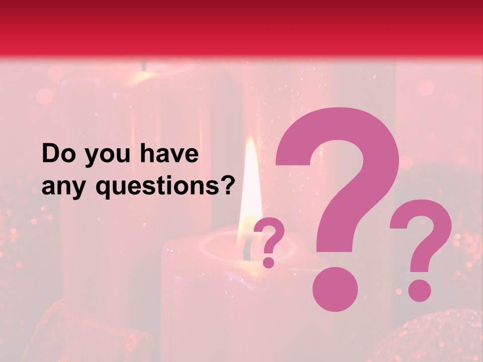 Xmas Baubles Blur PowerPoint Template