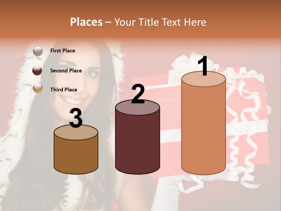 Colorful Gift Red PowerPoint Template