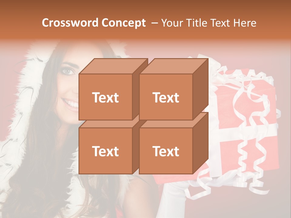 Colorful Gift Red PowerPoint Template