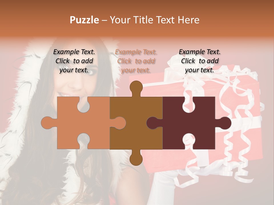 Colorful Gift Red PowerPoint Template