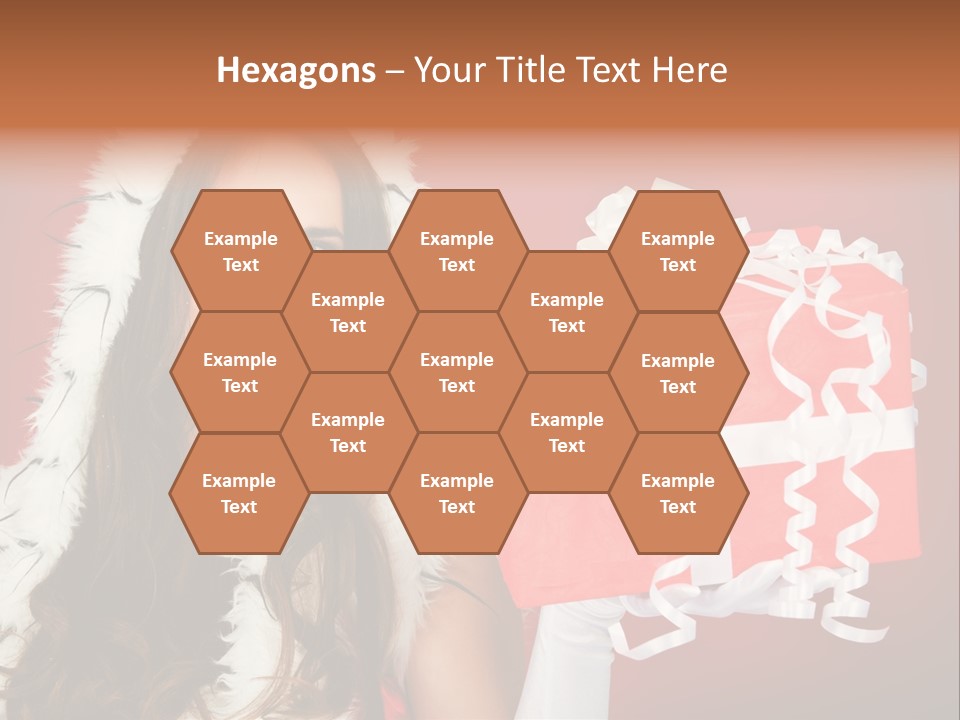 Colorful Gift Red PowerPoint Template