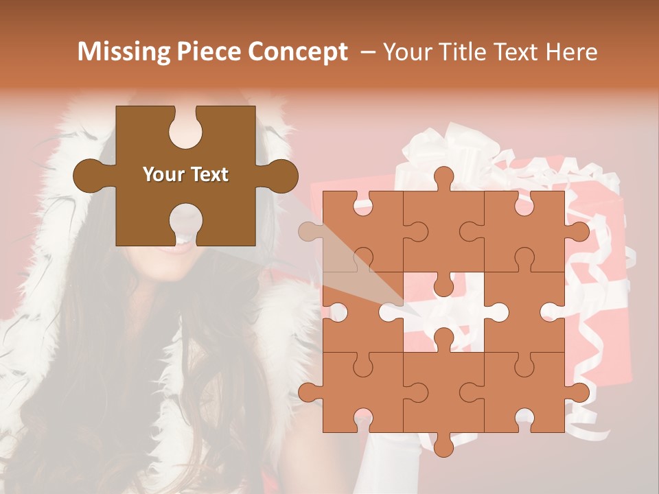 Colorful Gift Red PowerPoint Template