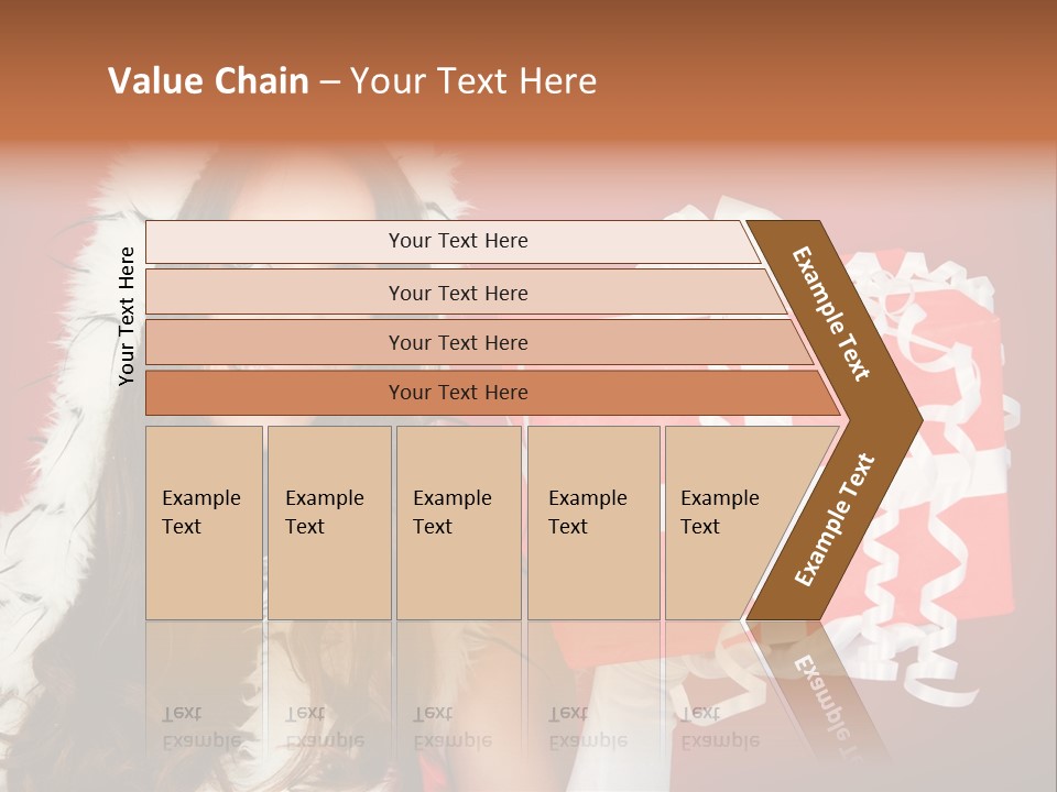Colorful Gift Red PowerPoint Template