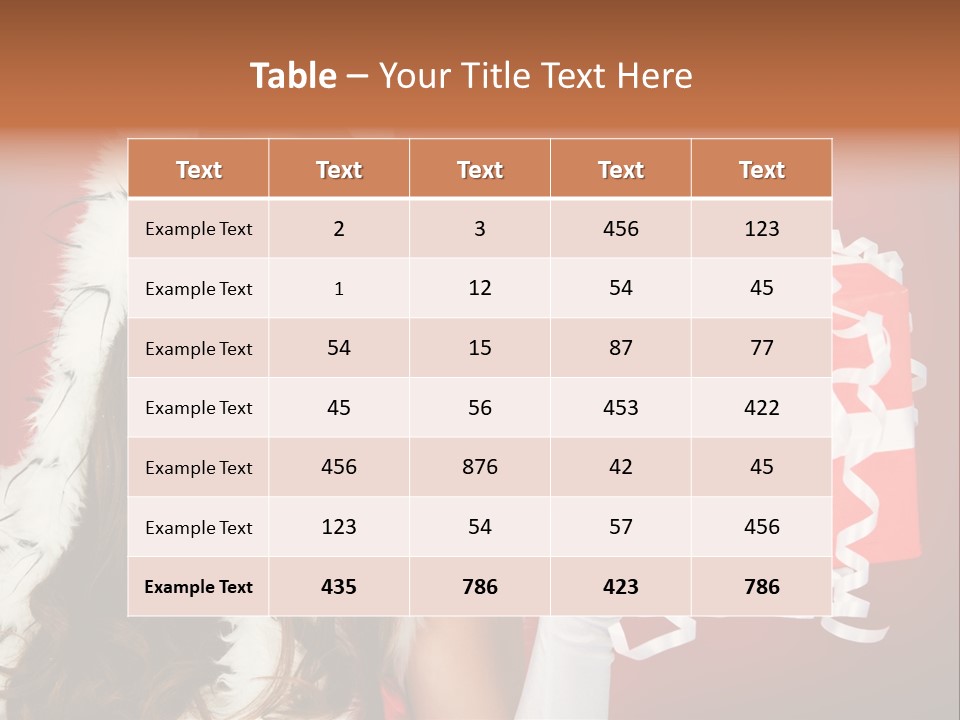 Colorful Gift Red PowerPoint Template