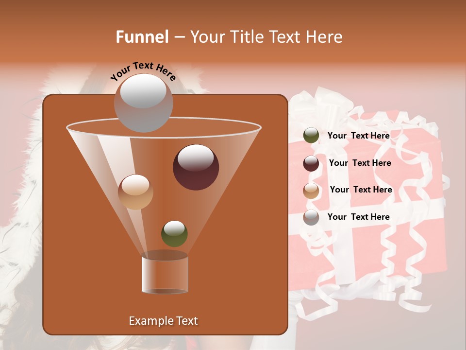 Colorful Gift Red PowerPoint Template
